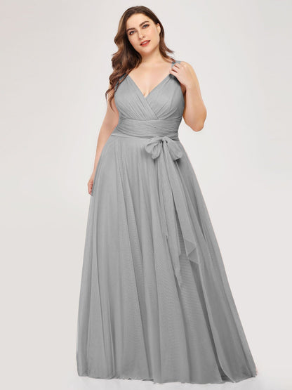 Elegant Plus Size Tulle Bridesmaid Gowns for Curvy Women