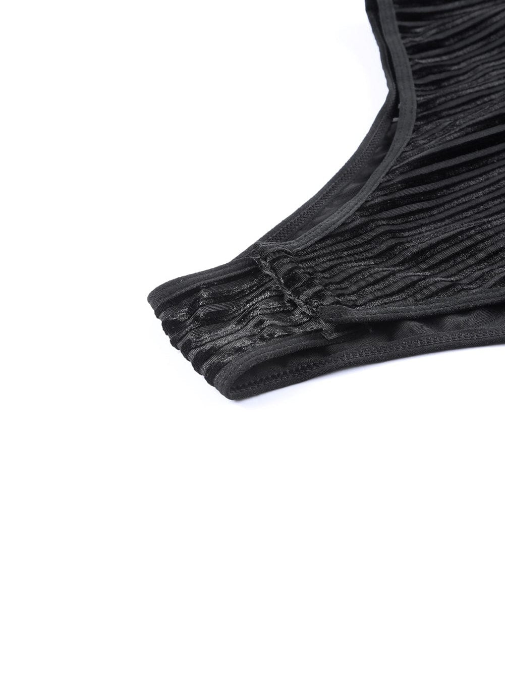 Elegant Polka Dot Long Sleeve Velvet Bodysuit