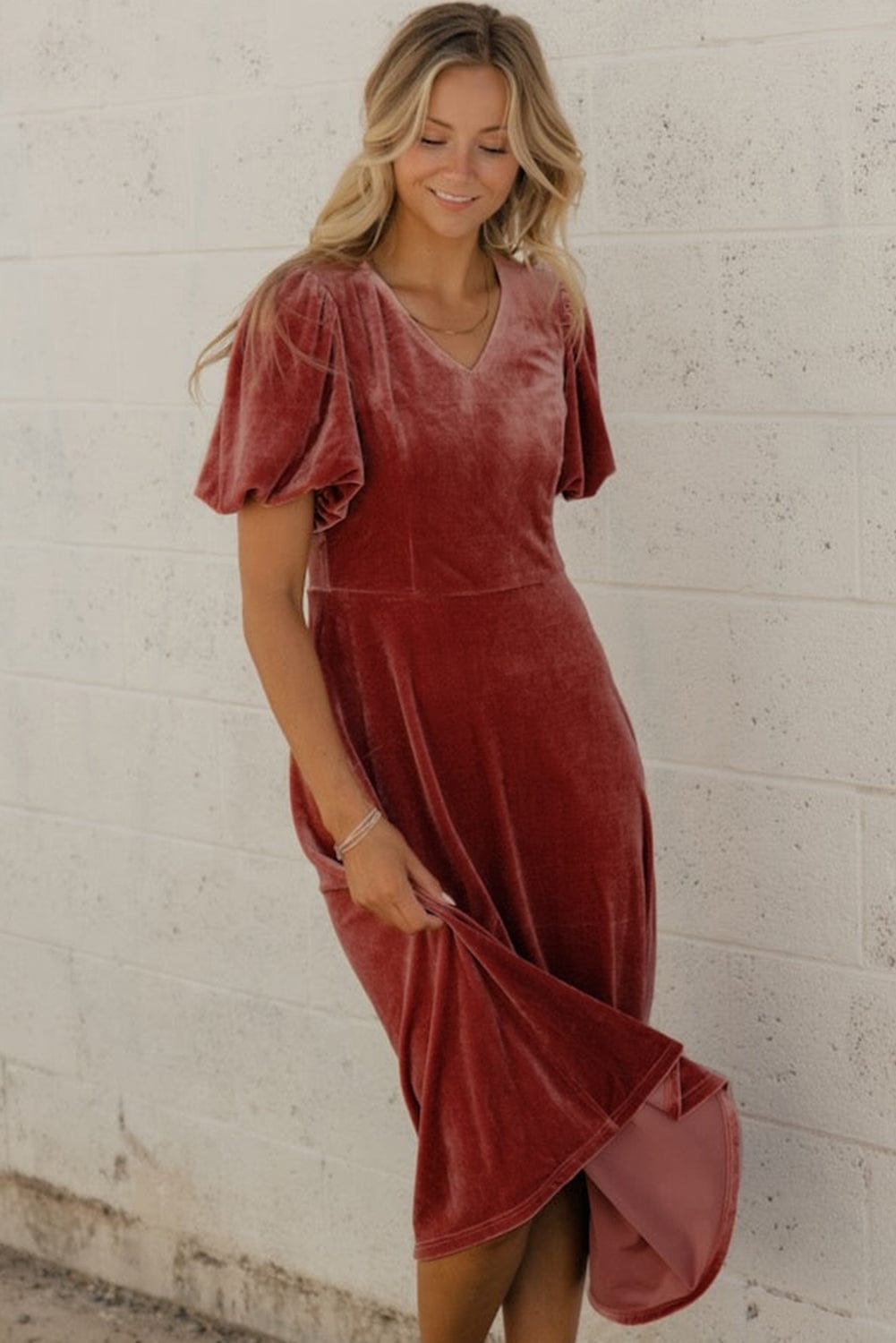 Elegant Red Velvet A-Line Wedding Dress with Gold Flame Detail