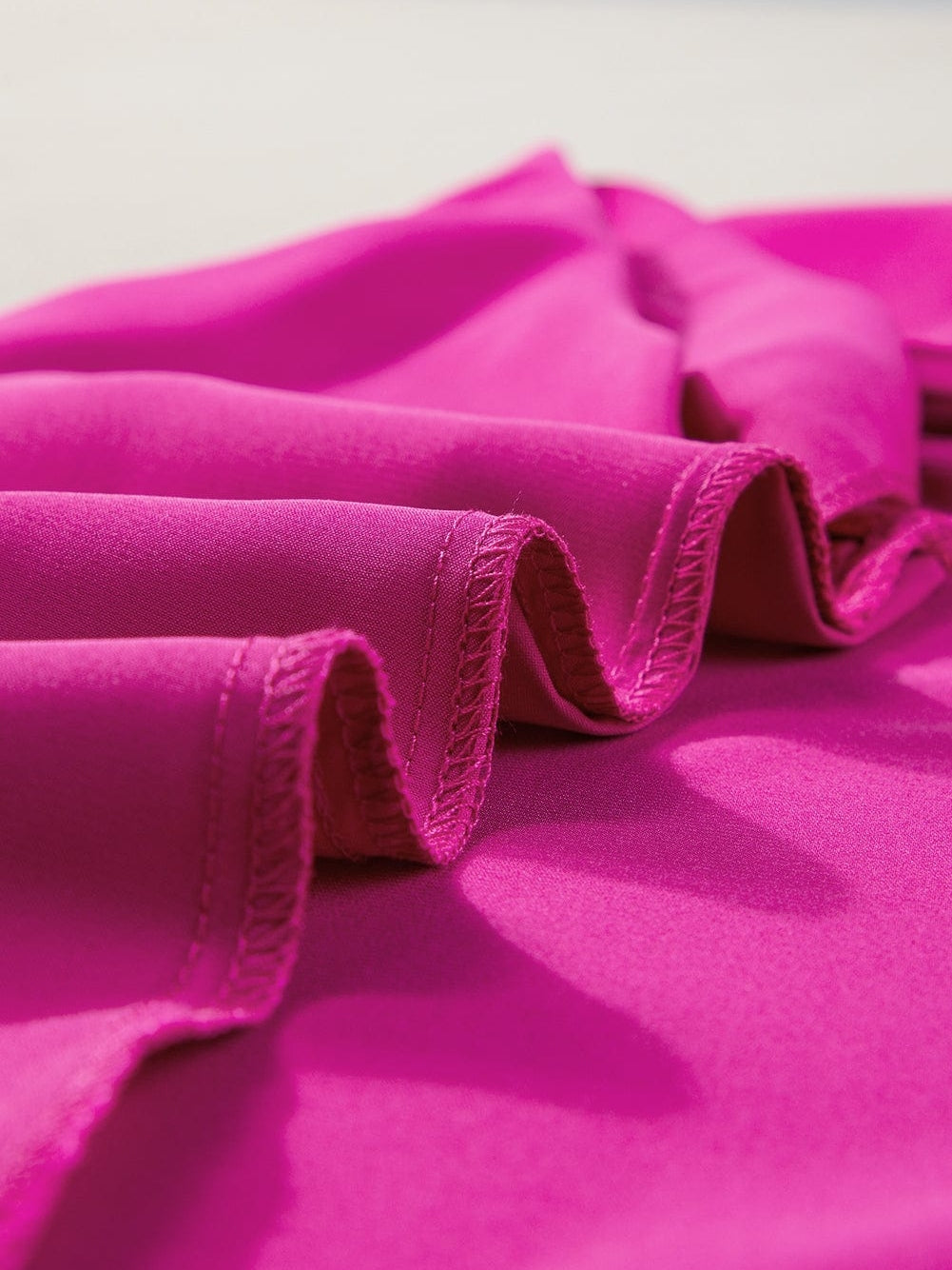 Elegant Rose Red Satin Cross Back Cowl Neck Tank Top