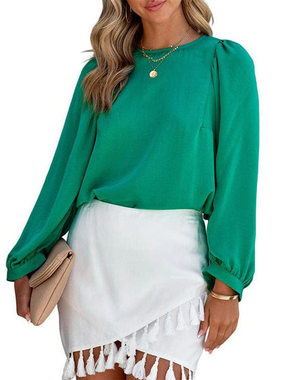 Elegant Satin Pullover Top for Women - Hot Selling Stylish and Simple Women's Top