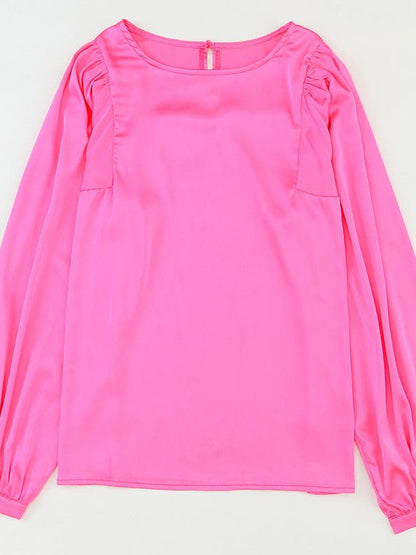 Elegant Satin Pullover Top for Women - Hot Selling Stylish and Simple Women's Top