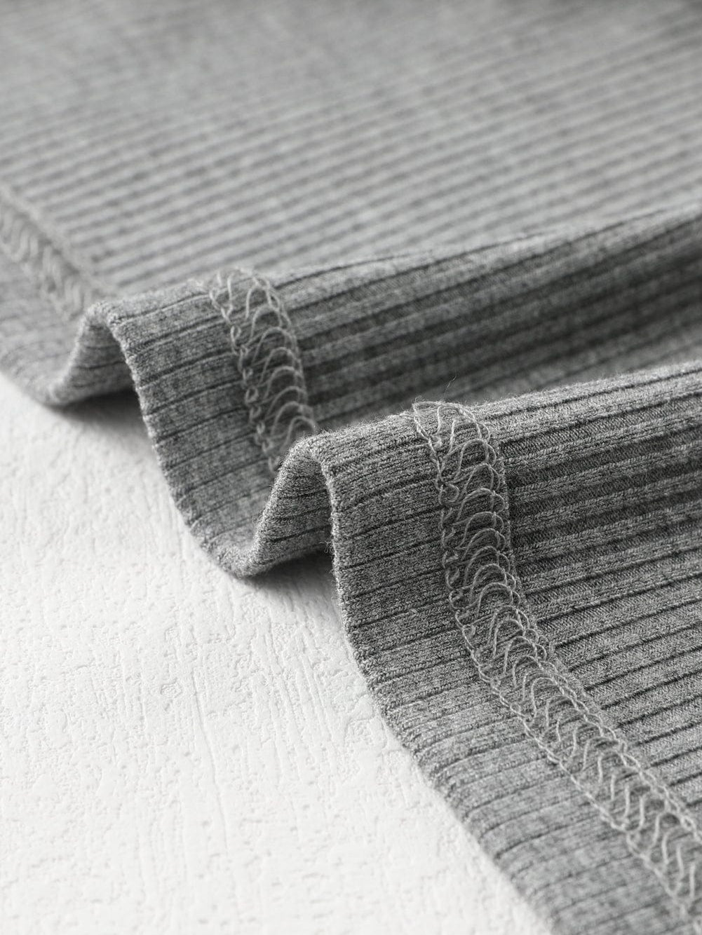 Elegant Sheer Striped Mesh Ribbed Top with Long Sleeves