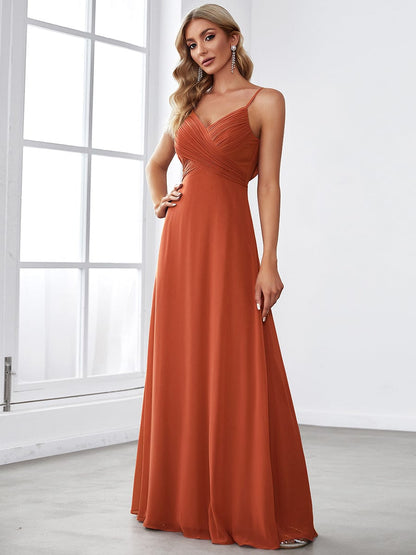 Elegant Sleeveless Evening Gown with A-line Silhouette