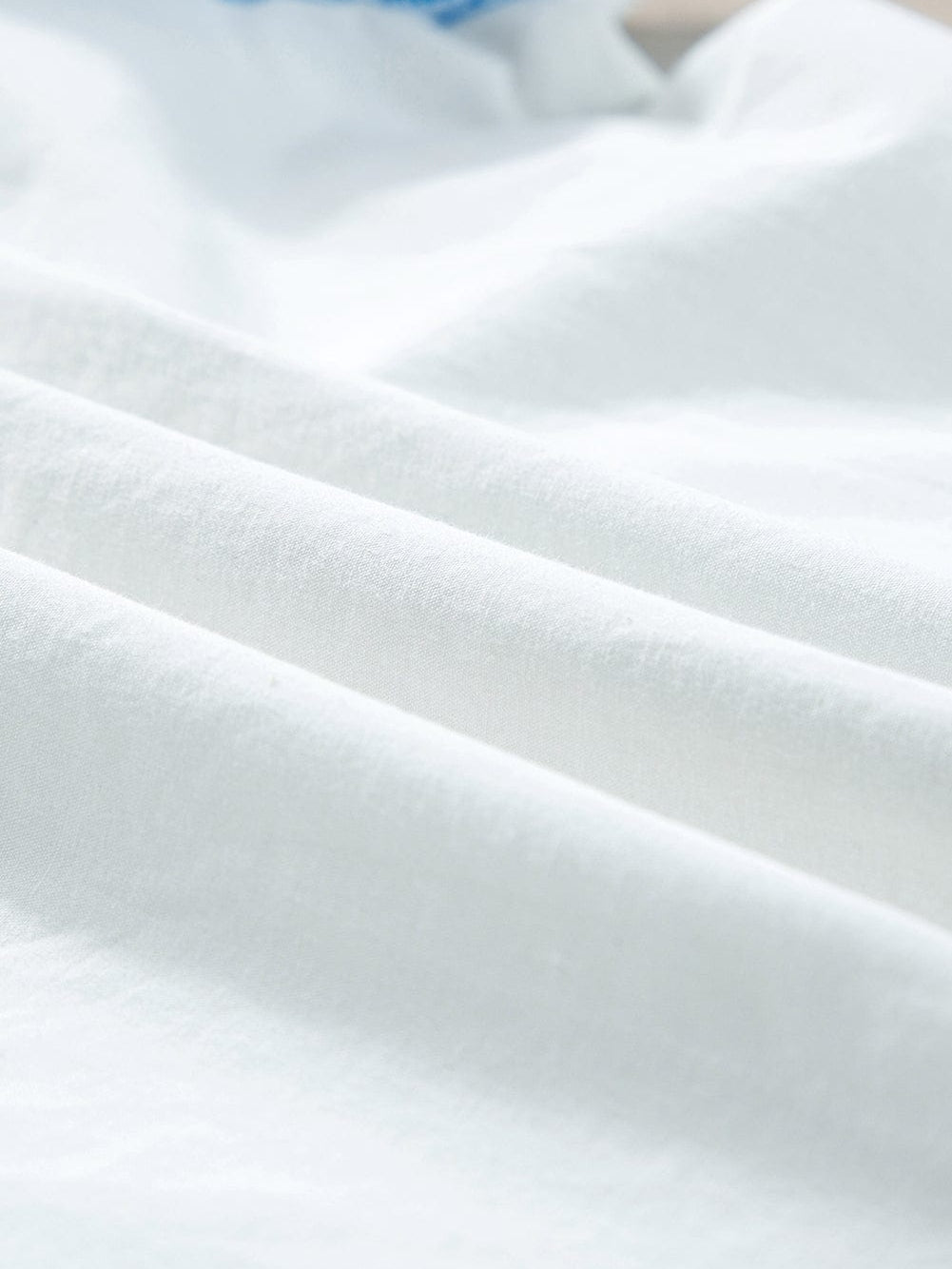 Elegant White Embroidered Frill Sleeve Cotton Top