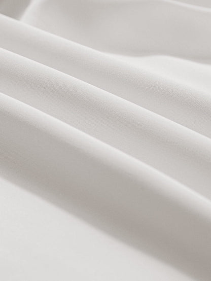 Elegant White Flutter Sleeve Ruffle Blouse