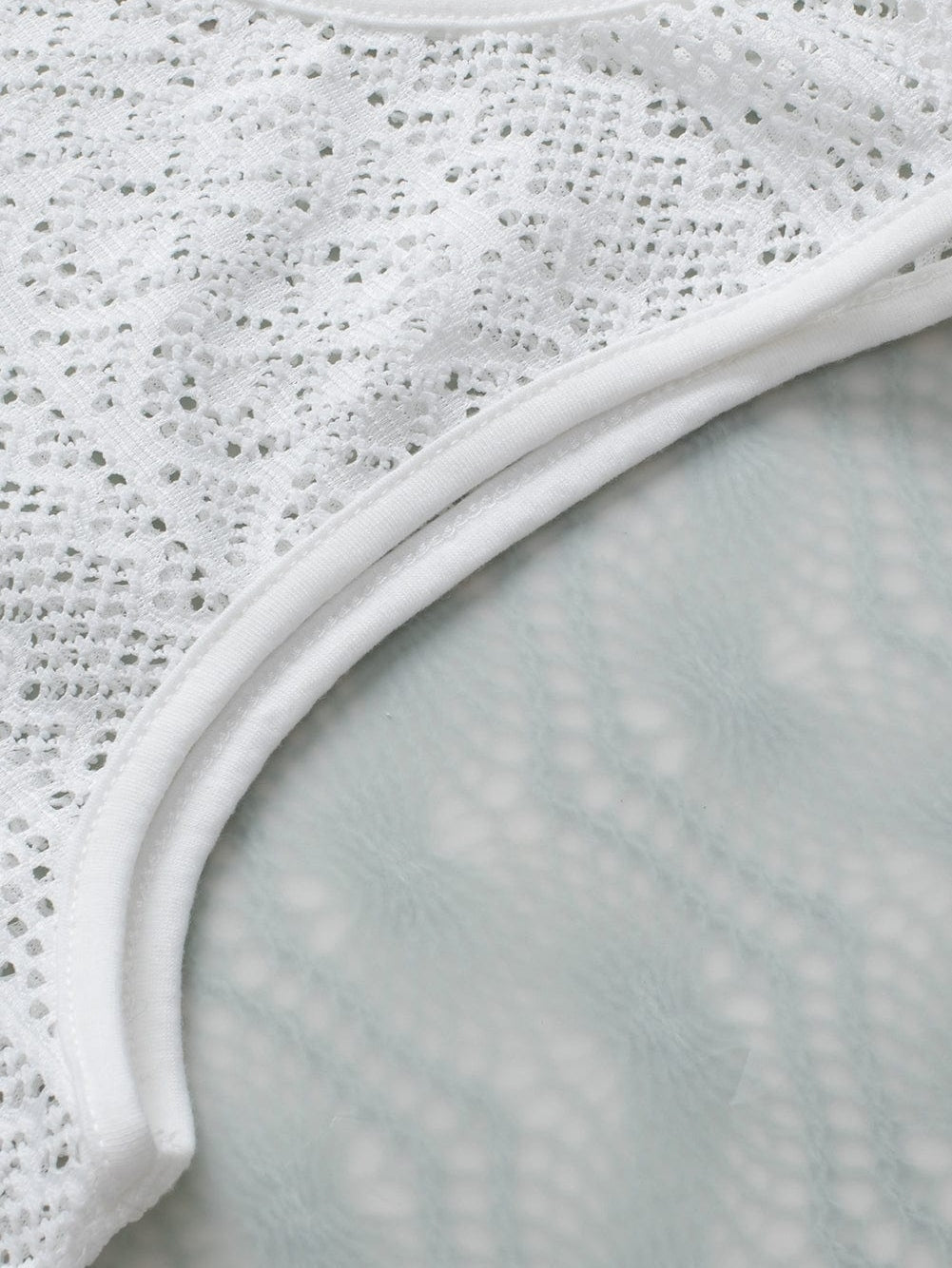 Elegant White Lace Bohemian Tank Top with Fringe Detail