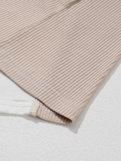 Elegant White Lace Detail Short Sleeve Henley Top