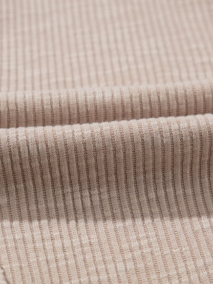 Elegant White Lace Detail Short Sleeve Henley Top