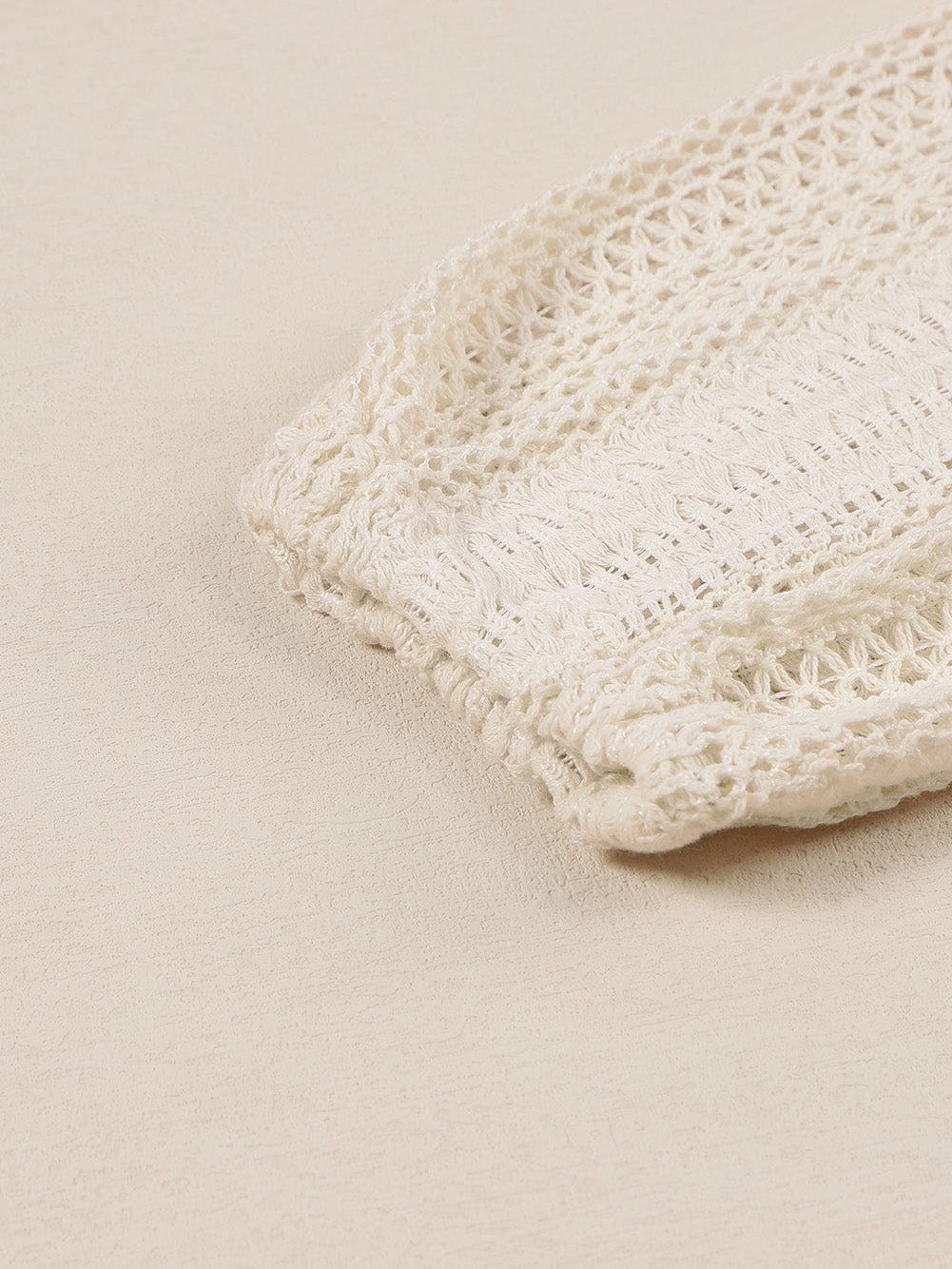 Elegant White Lace V-Neck Button Up Blouse