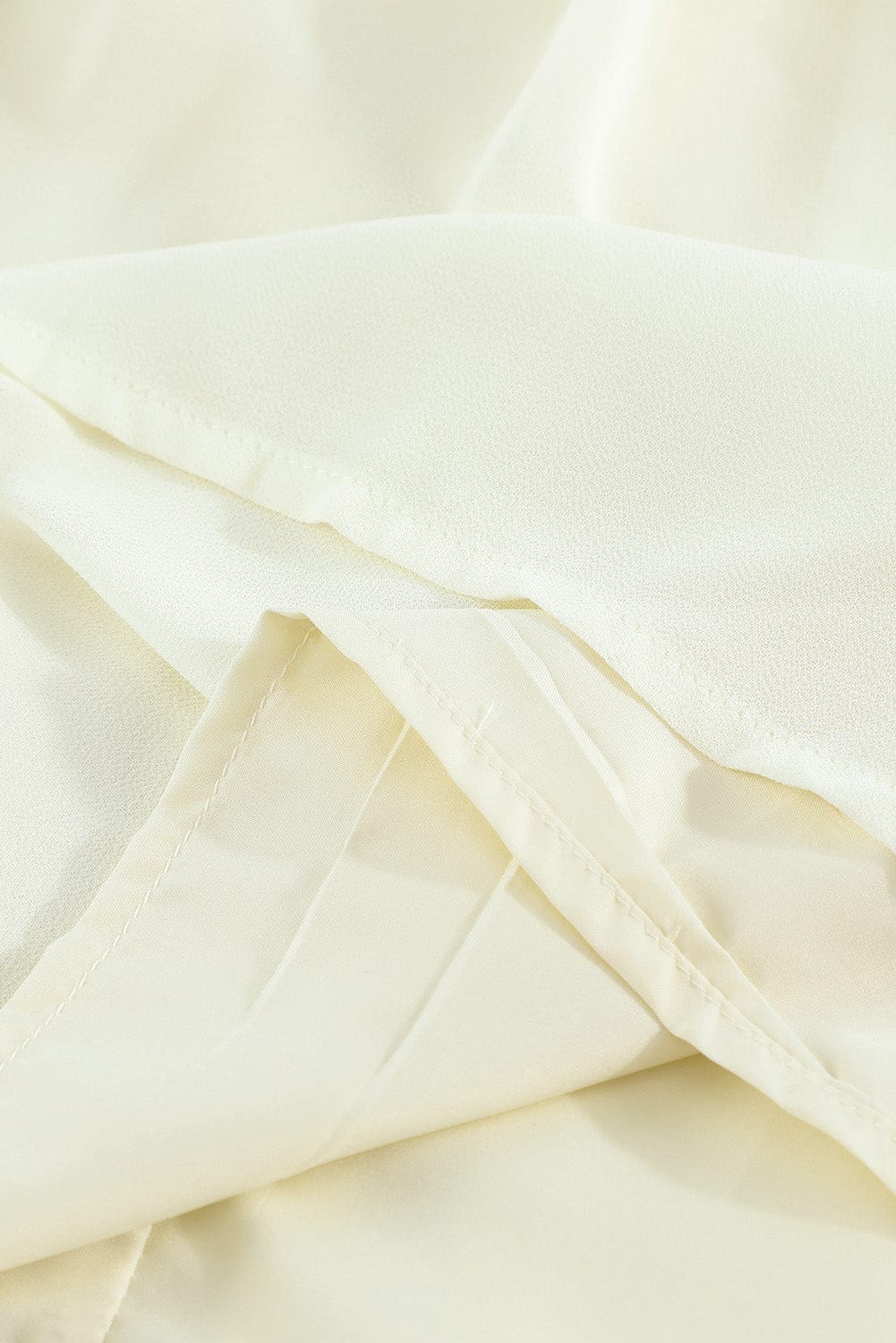 Elegant White Mesh Floral Flowy Dress