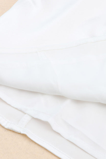 Elegant White Strapless Dress with Fluffy Feather Details