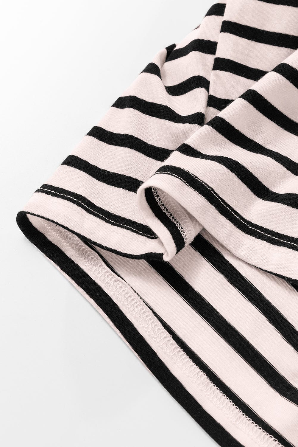 Elegant White Striped Button-Up Maxi Dress