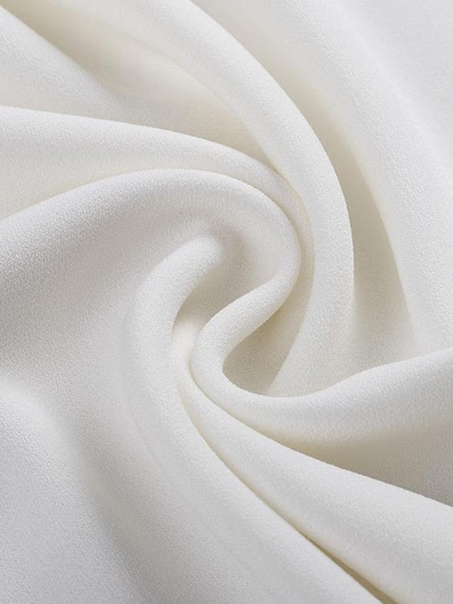 Elegant Women's Business Blouse Shirt in Blue, Yellow, and Gray