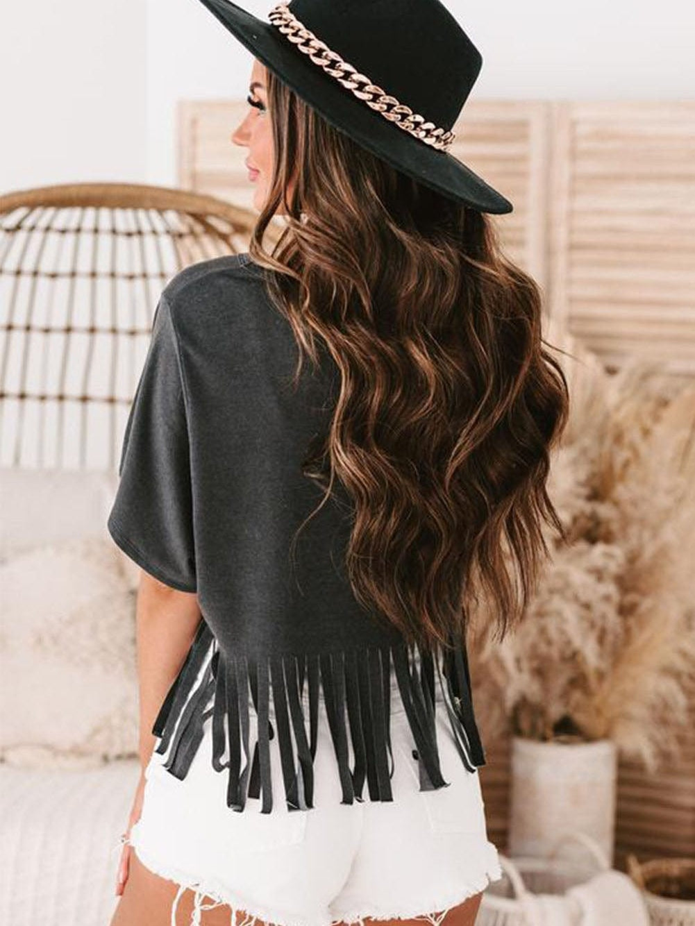 Embrace the Nostalgia: Bohemian Black Nashville Graphic Tee