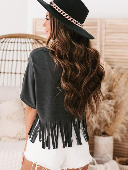 Embrace the Nostalgia: Bohemian Black Nashville Graphic Tee