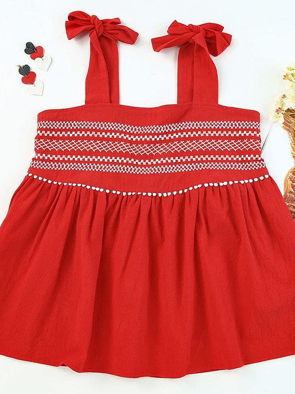 Embroidered Bohemian Top with Adjustable Straps