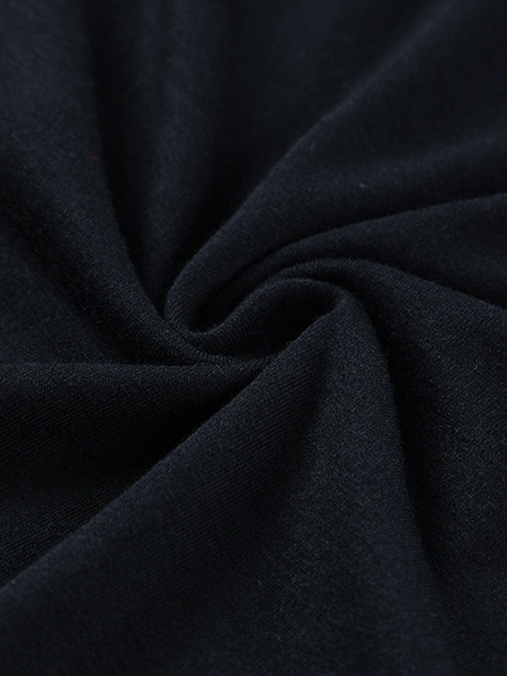 Embroidered Floral Black T-Shirt with Round Neck and Short Sleeves