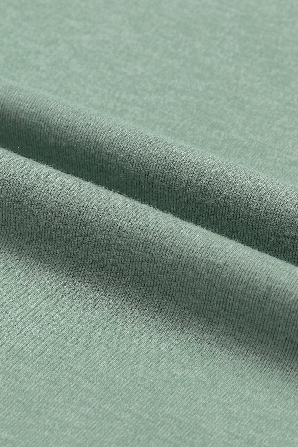 Emerald Green Button Detailed Sheath Top with Puffy Sleeves