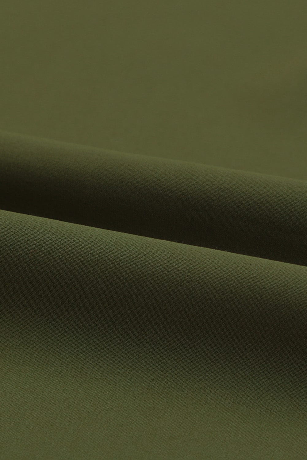 Emerald V Neck Shirt Dress with Ruffled Sleeves