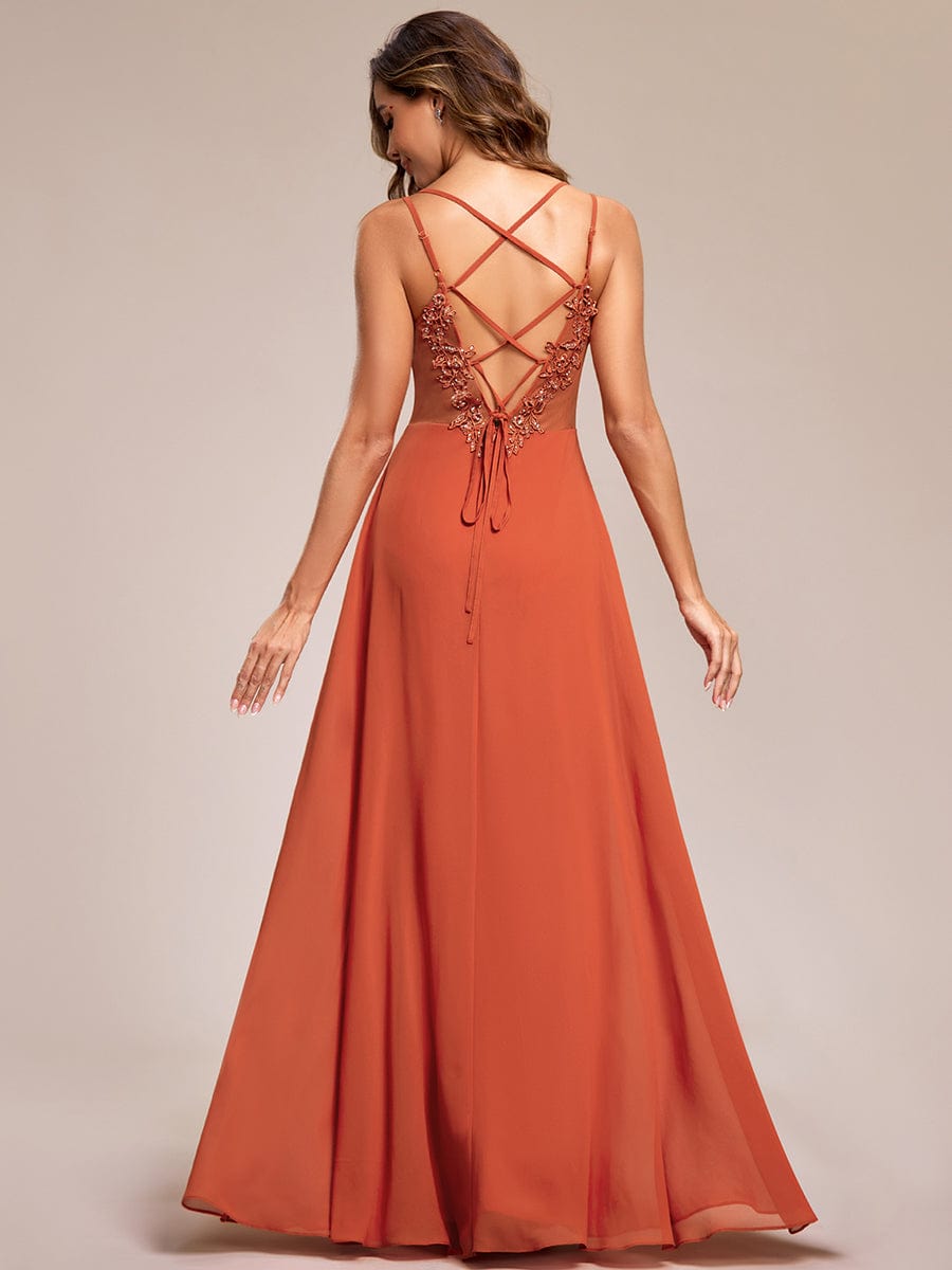 Enchanting Lace Backless Bridesmaid Gown