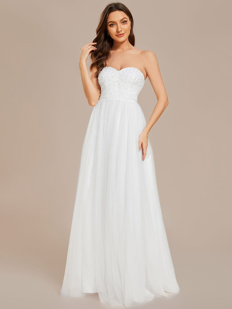 Enchanting Sequin Embellished Sweetheart Neckline Wedding Gowns