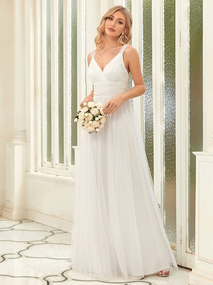 Enchanting Sleeveless Tulle Bridesmaid Gown