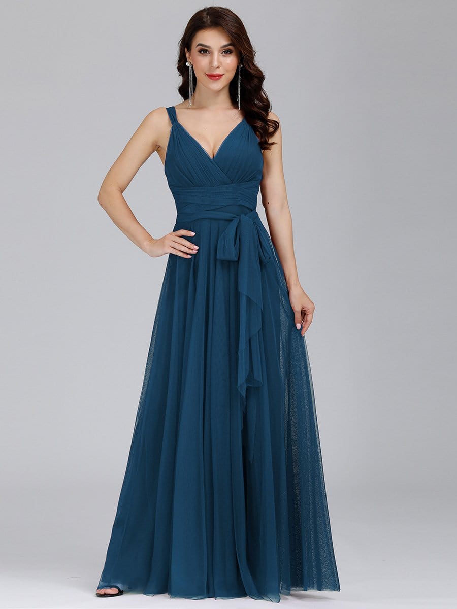 Enchanting Sleeveless Tulle Bridesmaid Gown