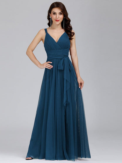 Enchanting Sleeveless Tulle Bridesmaid Gown