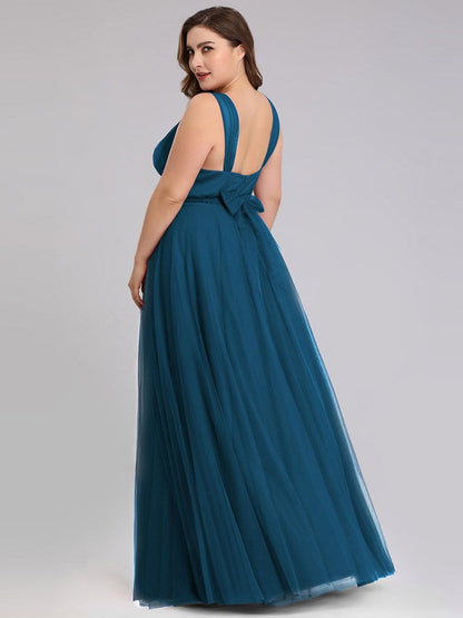 Enchanting Sleeveless Tulle Bridesmaid Gown