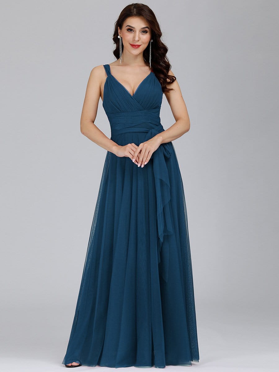 Enchanting Sleeveless Tulle Bridesmaid Gown
