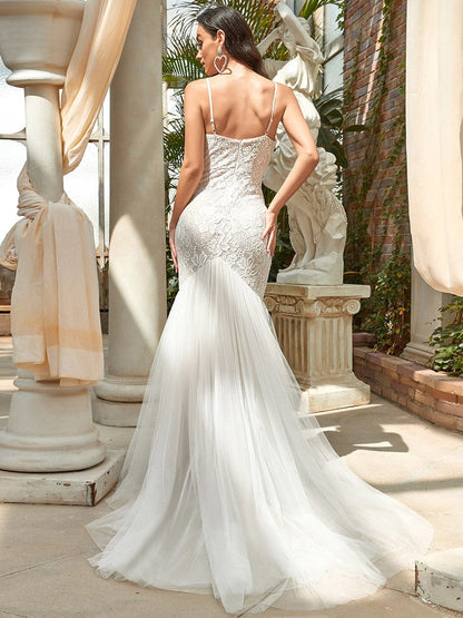 Enchanting Sweetheart Neck Wedding Gown