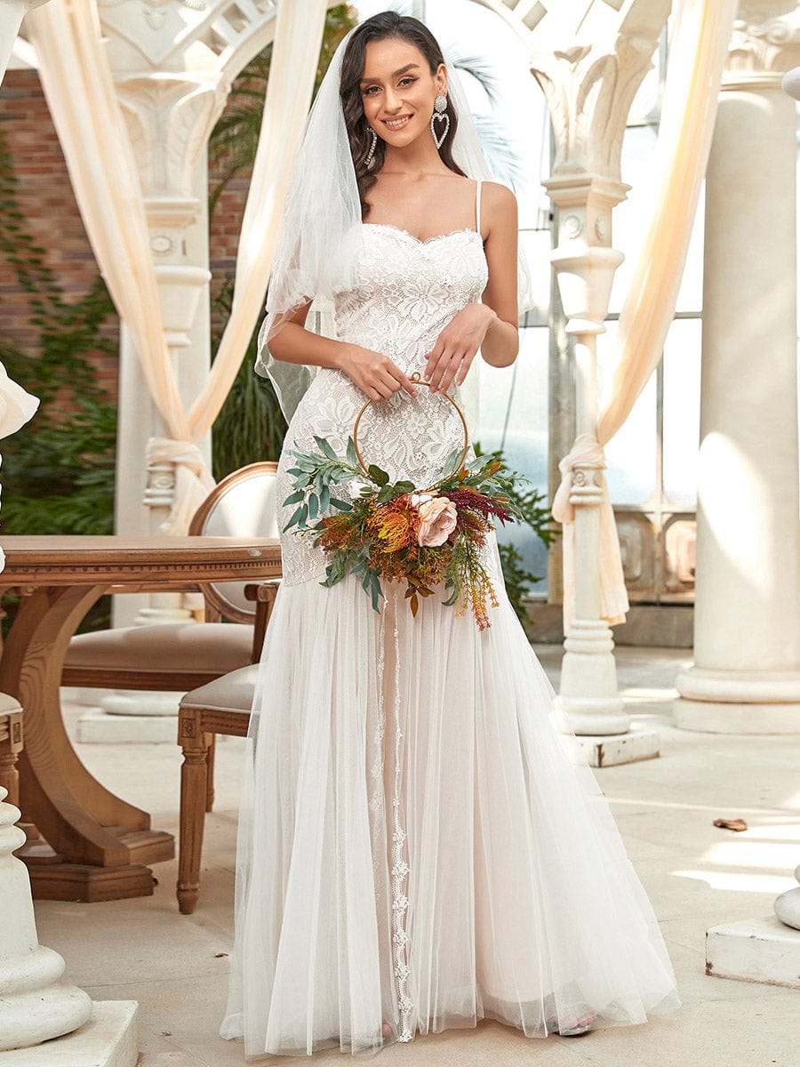 Enchanting Sweetheart Neck Wedding Gown