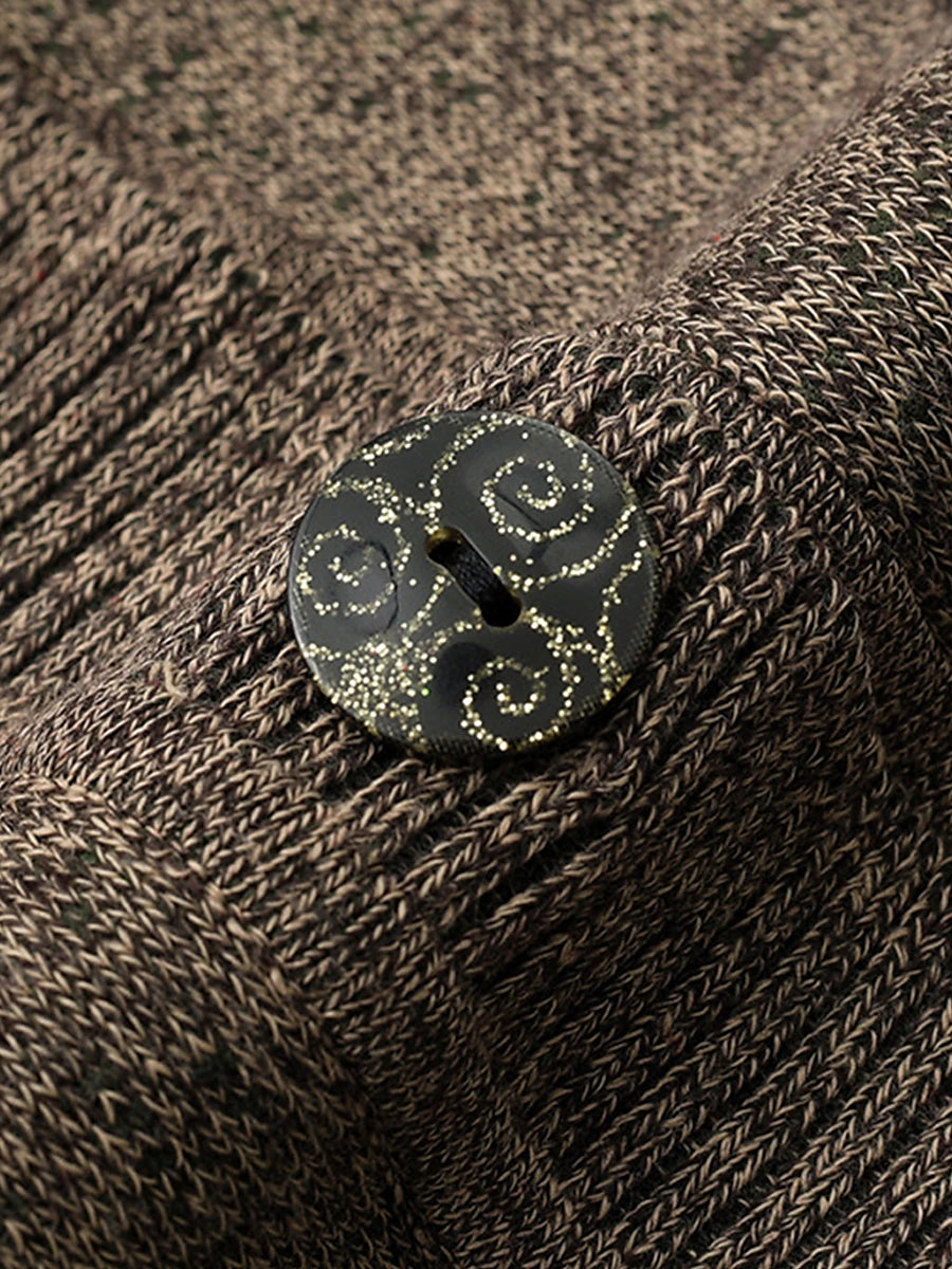 Women's Cardigan Sweater Crew Neck Ribbed Knit Polyester Button Pocket Fall Winter Outdoor Holiday Going out Stylish Casual Soft Long Sleeve Floral claret Grass Green Leather Pink XL 2XL 3XL