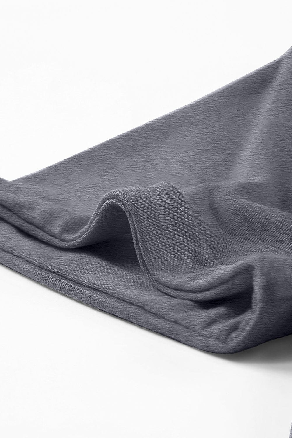 Essential Gray Round Neck Casual Tee