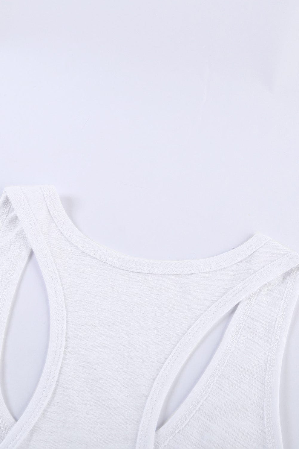 Essential White Scoop Neck Sleeveless Tank Top