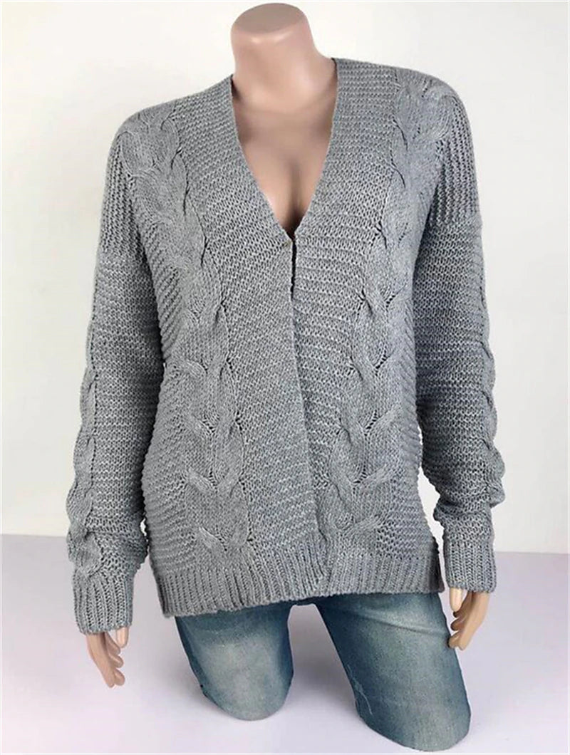 Women's Cardigan Knitted Solid Color Basic Casual Chunky Long Sleeve Loose Sweater Cardigans Hooded Open Front Fall Winter Wine Dusty Rose Gray