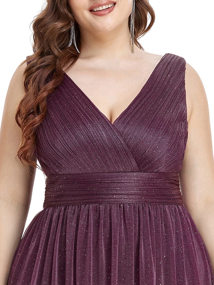 Evening Glamour Plus Size Maxi Dress with Stardust Sparkle