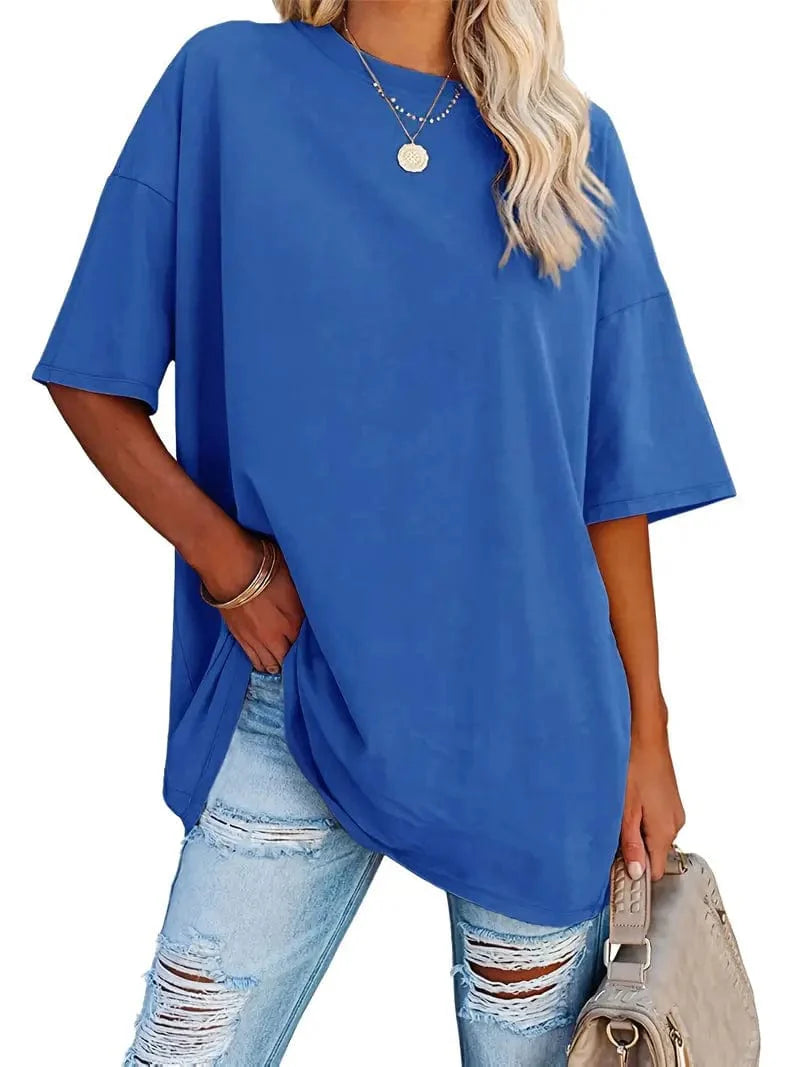 Everyday Women's Oversized Crew Neck T-shirt with Short Sleeves