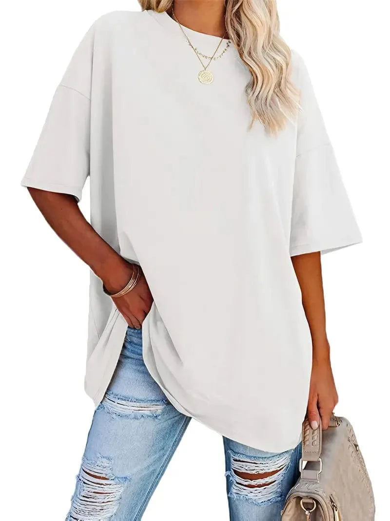 Everyday Women's Oversized Crew Neck T-shirt with Short Sleeves