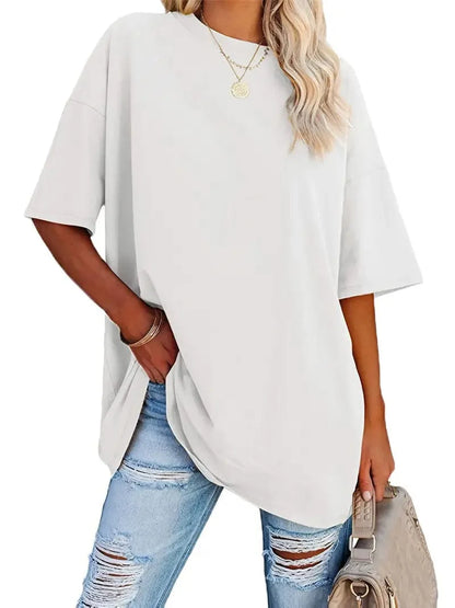 Everyday Women's Oversized Crew Neck T-shirt with Short Sleeves