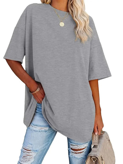 Everyday Women's Oversized Crew Neck T-shirt with Short Sleeves