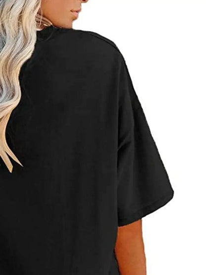 Everyday Women's Oversized Crew Neck T-shirt with Short Sleeves