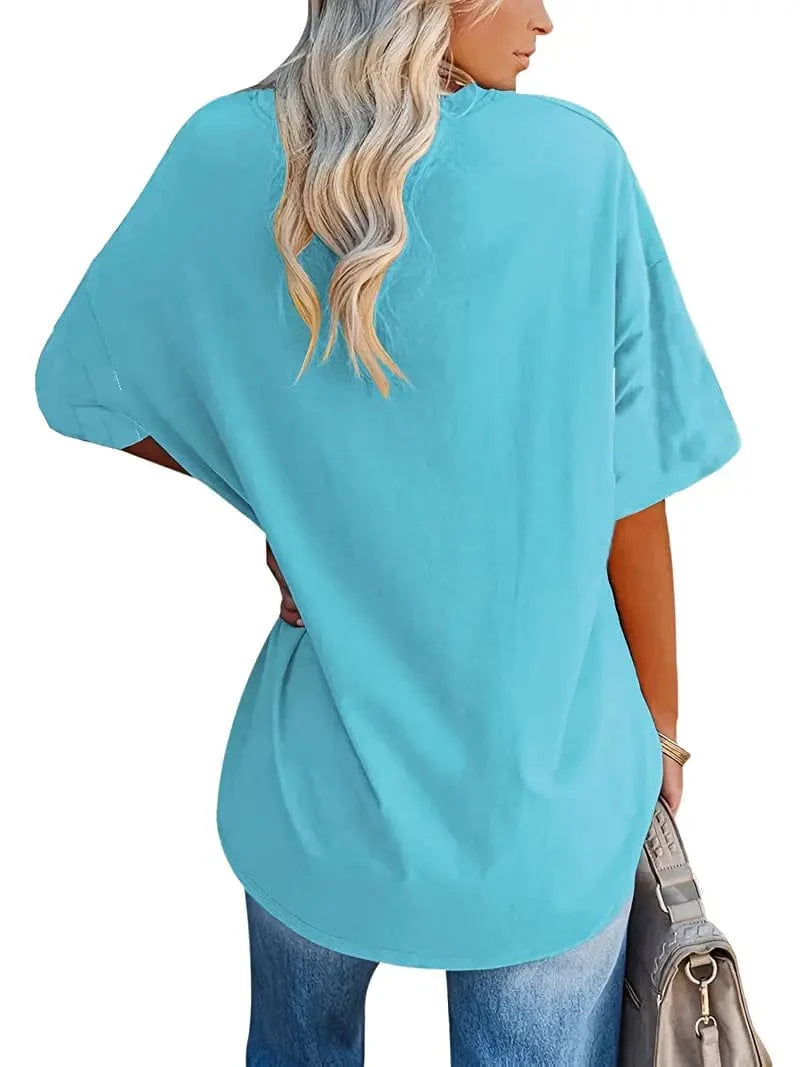 Everyday Women's Oversized Crew Neck T-shirt with Short Sleeves