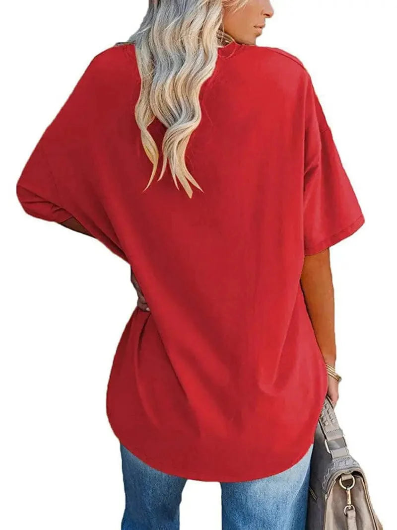 Everyday Women's Oversized Crew Neck T-shirt with Short Sleeves