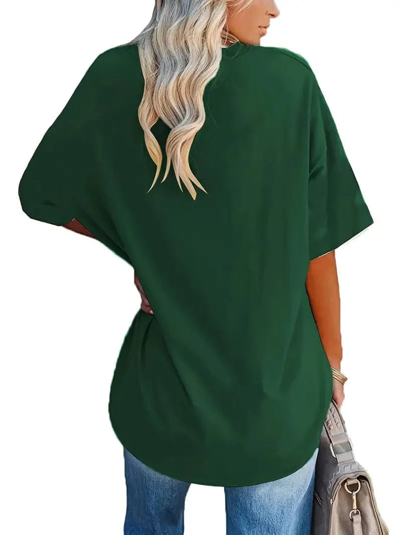 Everyday Women's Oversized Crew Neck T-shirt with Short Sleeves