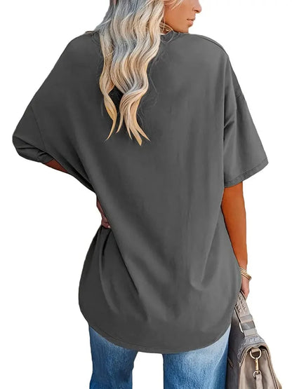 Everyday Women's Oversized Crew Neck T-shirt with Short Sleeves