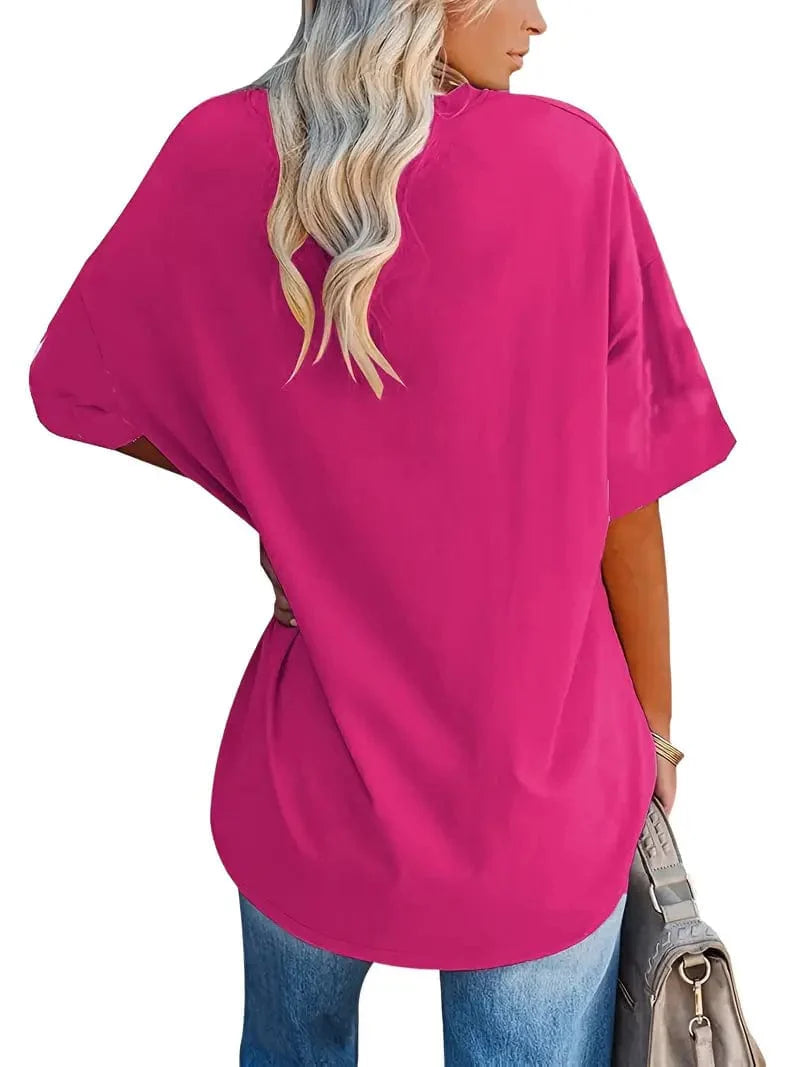 Everyday Women's Oversized Crew Neck T-shirt with Short Sleeves