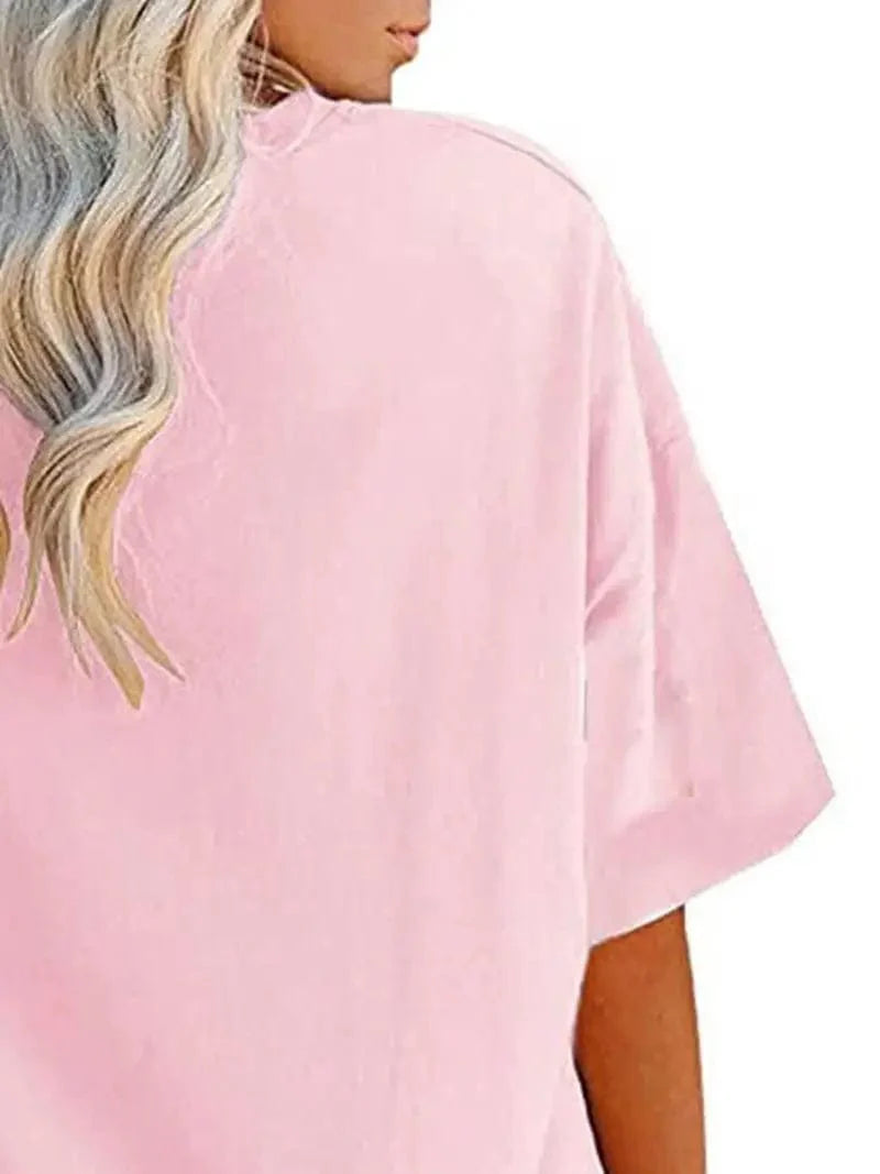 Everyday Women's Oversized Crew Neck T-shirt with Short Sleeves