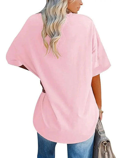 Everyday Women's Oversized Crew Neck T-shirt with Short Sleeves